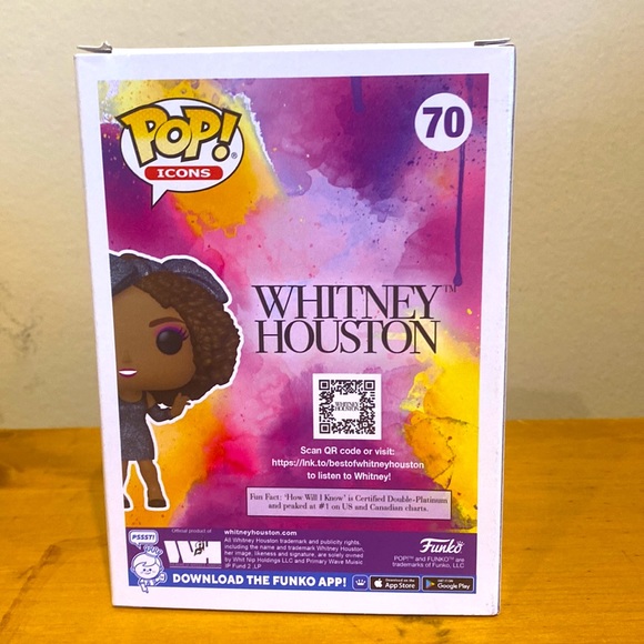 Funko Target Pop! Icons Whitney Houston Diamond Collection #70 Target Exclusive - Picture 3 of 7